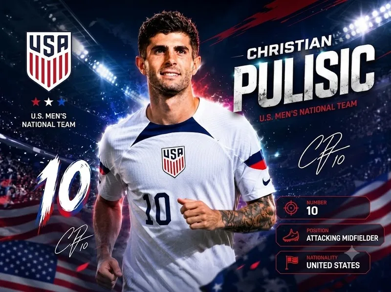 Christian Pulisic là ngôi sao bóng đá Mỹ nổi bật với tài năng và hành trình thi đấu tại châu Âu.