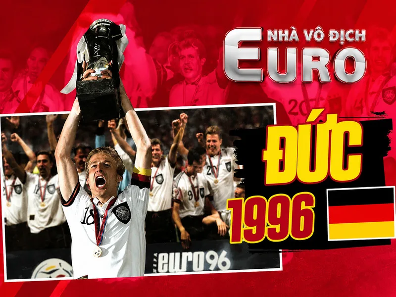 Đức bám sát Tây Ban Nha với 3 lần đăng quang tại các kỳ Euro