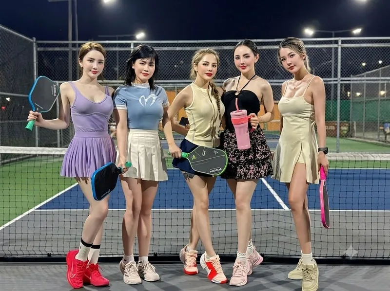 Chơi pickleball giúp rèn phản xạ, phối hợp tay mắt, khả năng di chuyển và tăng cơ hội giao lưu.